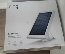 Ring 8asps1-0en0 Solar Panel White Rechargeable Power Weather Resistant For Select Cameras