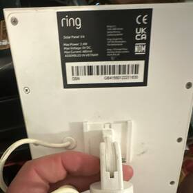 Ring Gb41580122011830 Solar Panel V4 2.4w 5v Dc White Power