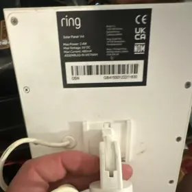 Gb41580122011830 Ring Solar Panel V4 2.4w 5v Dc White Power