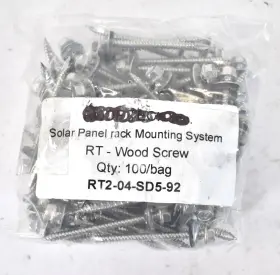 Rt2-04-sd5-92 Roof Tech Solar Panel Rack Mounting System Rt Wood Screws 100 Pack