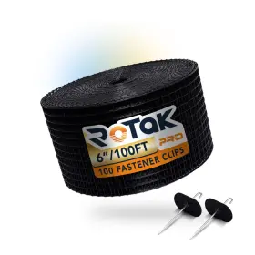 Rotak 860002597430 Critter Guard Pro 6in X 100ft Solar Panel Bird Prevention Roll Kit With 100 Fast