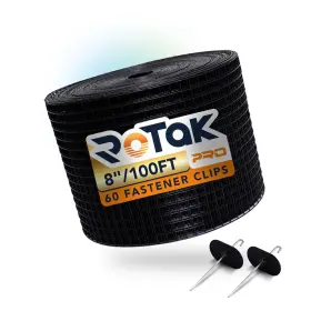 860pro Rotak 8in X 100ft Solar Panel Bird Squirrel Critter Guard Roll Kit - 60 Fastener Cl