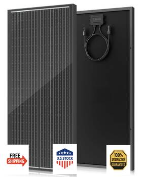 Rvpozwer B0dshpr3kh 18bb 100w N-type 12v Monocrystalline Solar Panel 25% High Efficiency