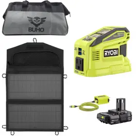 Ry150w-bundle Ryobi 150w Battery Source Portable Power Bundle With 14w Solar