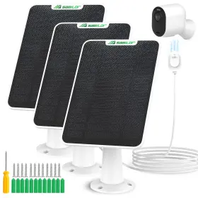 Sabilor 768572189867 3 Pack 6w Solar Panels For Arlo Pro 5s/4/3 Weatherproof With 9.8ft Cable