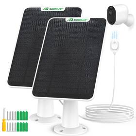 Sabilor B0cqffb85g 2-pack 6w Solar Panel Charger For Arlo Pro 5s/4/3 Ultra And 3 Floodlight