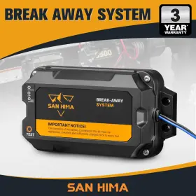 San Hima 356307014204 12v Break Away System With Battery And Switch Trailer Electric Breakaway