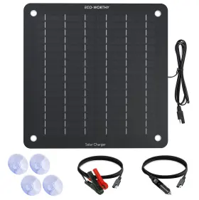 Sankikiproduct 810127137400 5w Battery Maintainer Solar Charger 12v Tender Car Trickle Motorcycle Truck Boat