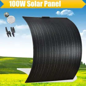 100-400ff Saronic 12v 100w 200w 400w Monocrystalline Flexible Solar Panel Kit For Rv/camper/boat