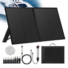 Saronic 100wfolding 12v 100w Foldable Off Grid Solar Panel With Stand For Camping Rv