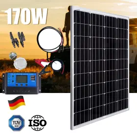 Betop170w Saronic 726018195483 170w Mono Solar Panel Complete Kit Charging Off-grid Battery Power Rv Home Boat