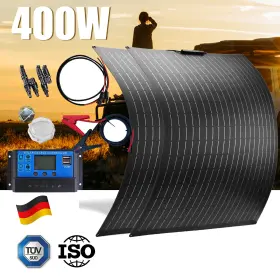 400w Saronic 726018195711 12v Flexible Solar Panel Kit 30a Battery Charging Controller Caravan Boat