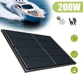 200w Saronic 738958180801 Mono All Black Solar Panel High Efficiency Home Off-grid Battery Charger Rv