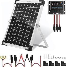 Saronic Betop-10w 5a 10w 10 Watt Solar Panel Kit And 12v 5a Controller Battery Home Camping Boat Rv