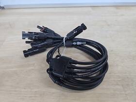 Saronic Betop1t4x One Pair Solar Panel Y Branch Cable Connection Adapter Connector Extension Us