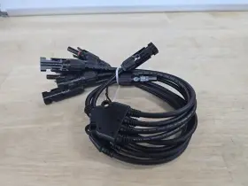 Betop1t4x Saronic One Pair Solar Panel Y Branch Cable Connection Adapter Connector Extension Us
