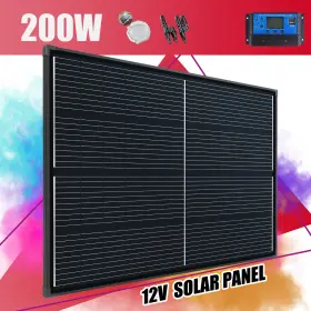 200w Saronic Betop200wblack-1070 30a Watt Mono Solar Panel Kit 12v 195w Battery Charger Controller Home Boat Rv
