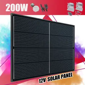 4pcsz Saronic Betop200wblack-1070 200w Watt 12v Solar Panel Kit Mono 195w High Efficiency Home Rv Battery Charger
