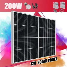 4pcsz Saronic Betop200wwhite-1070 195w 200w Watt 12v Solar Panel Kit Mono High Efficiency Home Boat Rv Off-grid Us