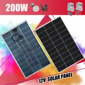 Btm200w-1120 Saronic 4pcsz 200w 195w Watt Mono Solar Panel Kit 2v Battery Charger Home Boat Rv Off Grid Us