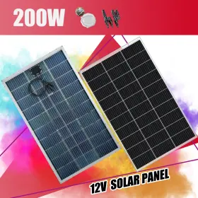 Btm200w-1120 Saronic Bifacial 195w Watt 12v Solar Panel Mono 200w High Efficiency Home Rv Off-grid Us