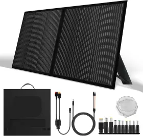 Btop100wkfolding2 Saronic 12v 100w Foldable Off Grid Solar Panel Folding Charger Camping Refurbished