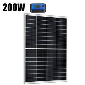 Saronic Btop200white-1070 30a 200w Mono Solar Panel 12v Charger Battery Boat Bus Car Rv Refurbished