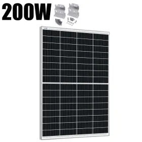 4pcsz Saronic Btop200white-1070 200w Solar Panel Mono 12v Trickle Charger Battery Boat Us Refurbished