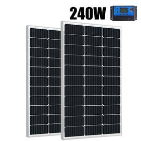 Saronic Btop2x120w 30a 240w Mono Solar Panel Kit Home Boat Rv Pv Power Camping Battery Us Refurbished