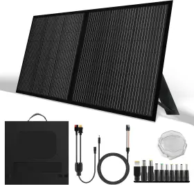 K-100wfolding Saronic 100w Portable Folding Solar Panel Charger Power Station Ip65 Camping Refurbished