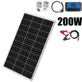 K-200w-1120 Saronic 30a 1mx 1mc 4pcsz 200w Solar Panel Mono Kit With Controller Home Battery Charger Power Refurbished