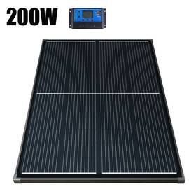 Saronic K-200wblack-1070 30a Black 200w Mono Solar Panel Kit Home Off-grid Battery Charging Power Refurbished