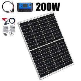 Saronic K-200wwhite-1070 30a 1mx 1mc 200w Mono Solar Panel 12v Battery Charging Power Home Off-grid Refurbished