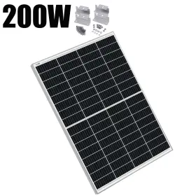 4pcsz Saronic K-200wwhite-1070 200w 12v Solar Panel Kit With Brackets Mono Battery Charger Power Refurbished