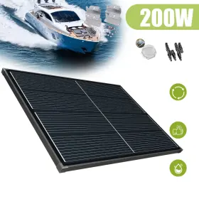 4pcsz Saronic Ke200wblack-1070 200w Black Solar Panel Kit 12v 195w Mono High-efficiency For Home/rv/off-grid Us
