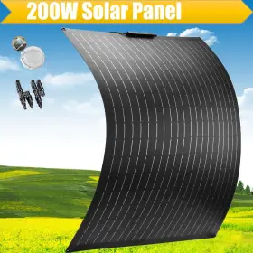 Ke200wff Saronic 1t2t Zdq 200w Mono Flexible Solar Panel 12v Portable Power Charge Camping Home Rv Battery