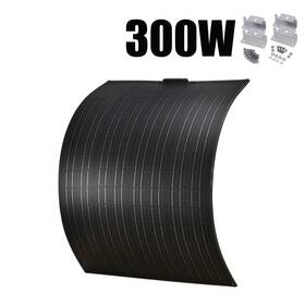Saronic Ke300wff-980 4pcs 12v 300w Flexible Solar Panel Kit With Brackets Home Battery Charger Refurbished