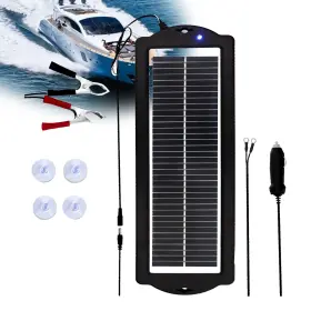 Ke5w Saronic 5w 12v Solar Panel Usb Waterproof Outdoor Camping Charger Phone Power Bank