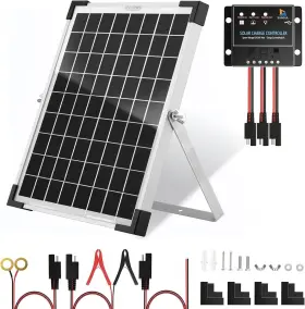 Sps-10 Saronic 12v 10 Watt Solar Battery Trickle Charger 10w Panel Maintainer Refurbished