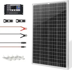 Sunsul-06 Saronic 100w Watt 12v Monocrystalline Solar Panel Rv Camping Home Off Grid Refurbished