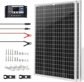 Saronic Sunsul-07 2 Pack 100w Watt Fixed Solar Panel Mono 12v/24v For Sunshed Camping Refurbished
