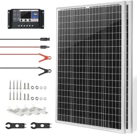 Sunsul-07 Saronic 2 Pack 100w Watt Fixed Solar Panel Mono 12v/24v For Sunshed Camping Refurbished
