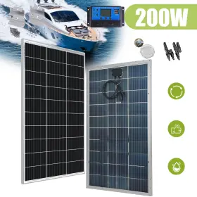 Tm200w-1120 Saronic 30a 4pcsz Bifacial 200w Watt 12v Solar Panel Kit Monocrystalline 195w For Home Rv Boat