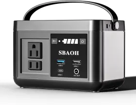 88.8wh Sbaoh 445056566545 Portable Power Station Solar Generator Lithium Battery 110v Ac Usb