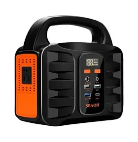 Sbaoh 678067543206 Portable Power Station 155wh 42000mah Outdoor Solar Generator With 110v
