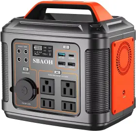 P302-us Sbaoh Portable Power Station 300w 296wh Solar Generator Quick Charge / 110v Ac Outlet
