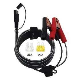 Cable12v Sccke 619317765047 10ft 14awg Battery Alligator Crocodile Clip To Sae Connector Extension