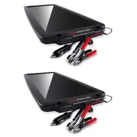 Schumacher Electric 744110470482 12v Solar Battery Maintainer With Quick-connect Clamps - 2-pack Bundle