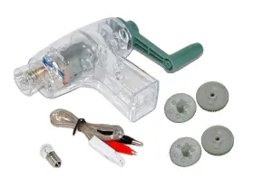 Ss4444-rgs Sci-supply Hand Held Dc Generator Crank With Two 2 Sets Of Gears