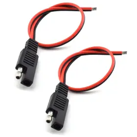 Sdtc Tech 778601554702 2 Pcs 18awg Sae Extension Cable 2-pin Quick Connector Disconnect Plug 10a